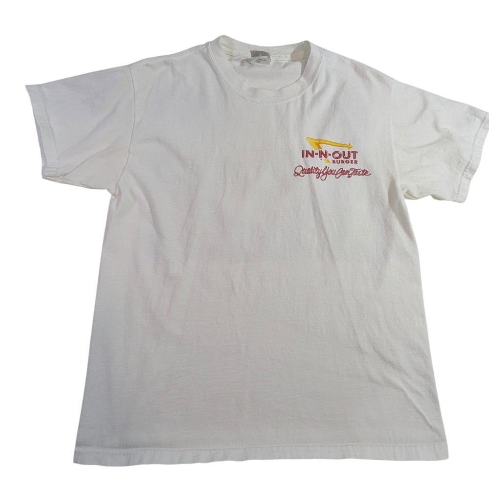 In-N-Out Burger‎ T-Shirt White Beefy-T Graphic Drive-In Retro Size M